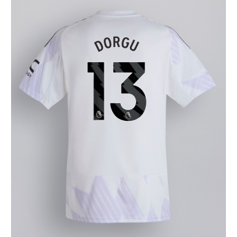 Billige Fotballdrakt Manchester United Patrick Dorgu #13 Replika Bortedrakt 2025-26 Kortermet